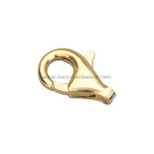 Polished 14K Gold Water Proof Stainless Steel Lobster Claw Clasp for Jewelry