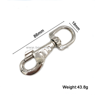 3/4" Swivel D-ring Dog Collar Snap Hook