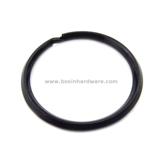 33mm Black Plated Hardware Metal Keyring Split Ring