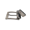 Good Quality Brush Matte Gray Reversible Clasp Belt Buckle 