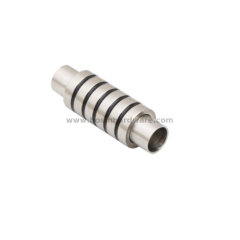  6mm Stainless Steel Column Shape Engravable Magnetic Clasp 