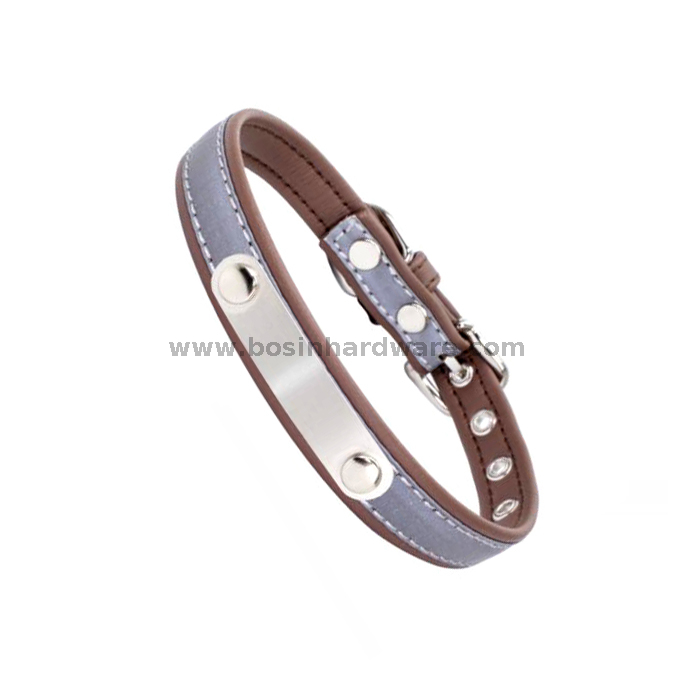 Personalized Logo Reflective Pet Collar for Big Cat 