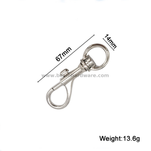  Round Eye 14mm Snap Hook For Key Chain