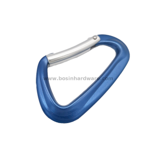 Heavy Duty D Ring Bent Gate Aluminum Carabiner
