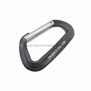 Customized Printing Logo Portable Straight Gate Karabiner