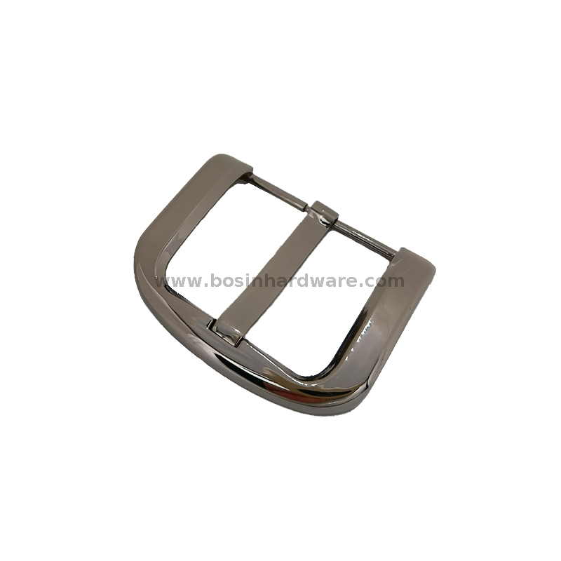 40mm Width Belt Buckles Pin Buckle with Polished Gunmetal Color