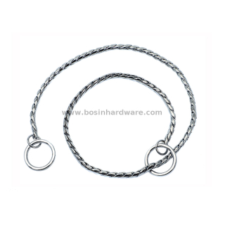 Good Quality Adjustable Silver Snake Dog Chain Training Collar 