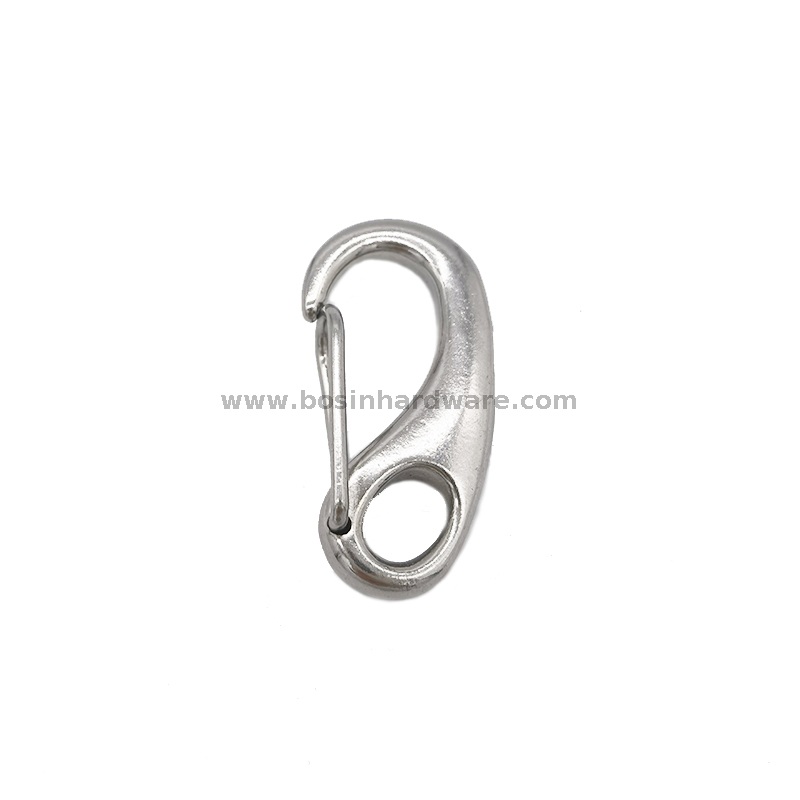 Egg Shape Stainless Steel Key Chain Carabiner Hook