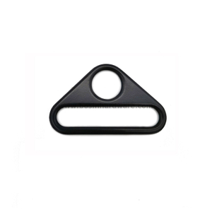 Black Alloy Triangle Strap Connector Buckle for Backpack Belt