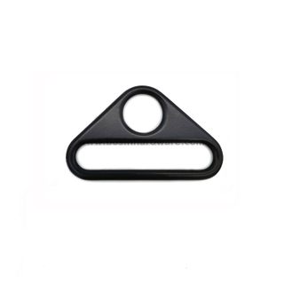 Black Alloy Triangle Strap Connector Buckle for Backpack Belt
