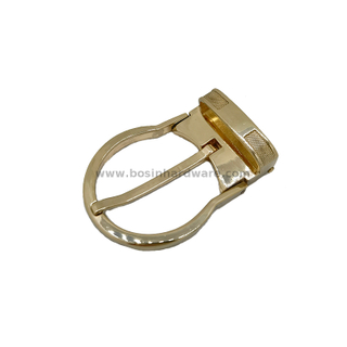 Luxury Gold Round Head Metal Belt Pin Buckle Strap