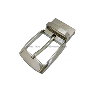 High Quality Glossy Reversilble Pin Metal Belt Buckle for Garment Accessories 