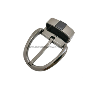 Leather Craft Hardware Pin Brushed Gunmetal Belt Buckle 