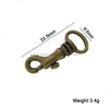 Multiple Use Antique Brass Spring Bolt Snap Hooks
