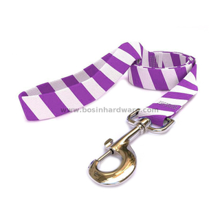 High Quality Two-tone Stripe Pet Lead Webbing Dog Leash