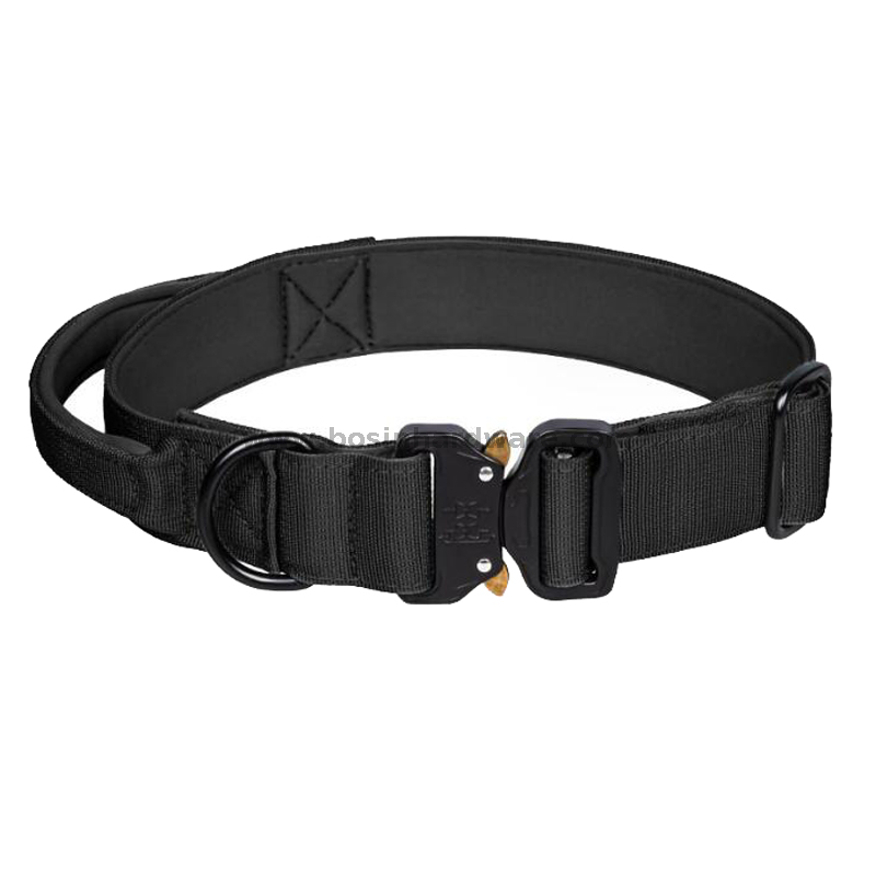 Heavy Duty Outdoor Training Tactical Dog Collars with Handle