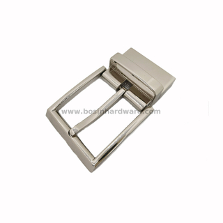 High Polished Zinc Alloy Reversible Square Pin Buckle for Belt