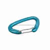 Anodized Blue Aluminum Lite Wire Carabiner for Custom Logo