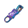 Rainbow Paracord Panic Snap Hook With Fixed-eye
