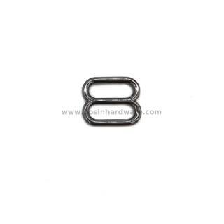  Gunmetal Wide mouth Metal Round Triglides Webbing Slides 