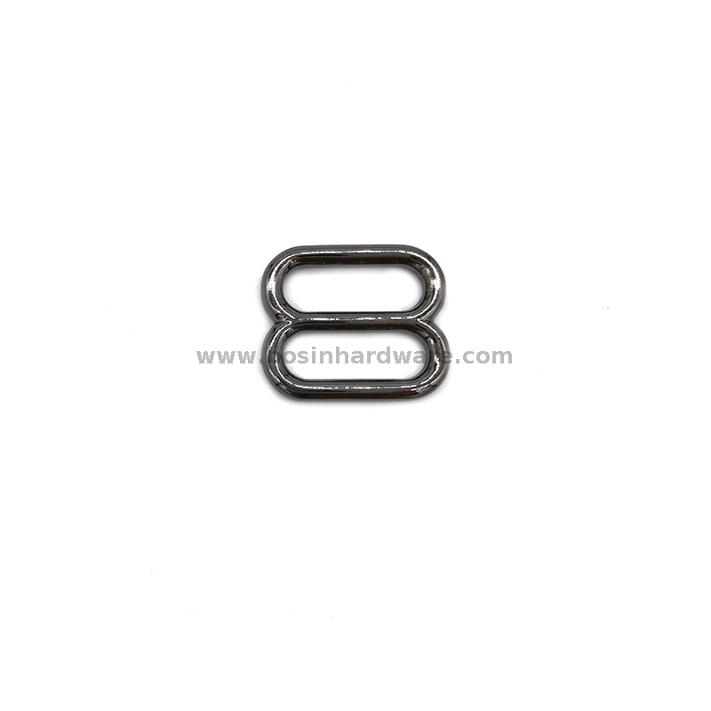  Gunmetal Wide mouth Metal Round Triglides Webbing Slides 