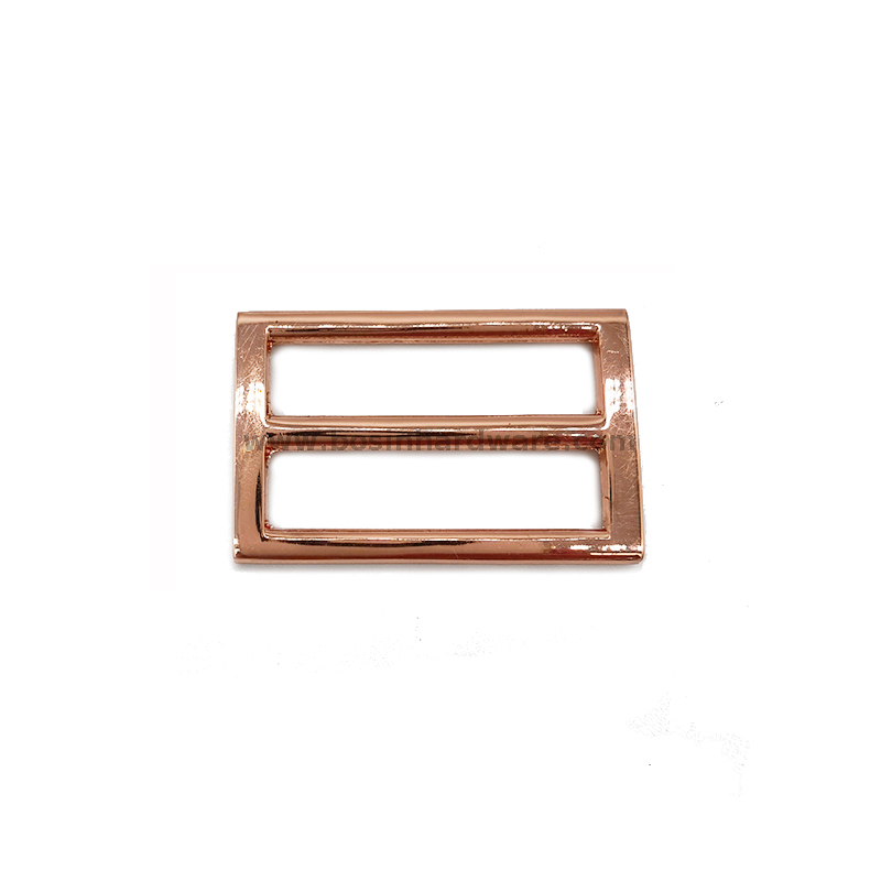 Hot Sale Rose Gold Strap Adjust Buckles Alloy Square Tri-glide