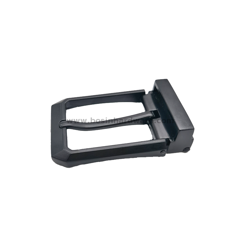  1-1/8 Inch Stylish Rectangle Leather Belts Mens Pin Buckle