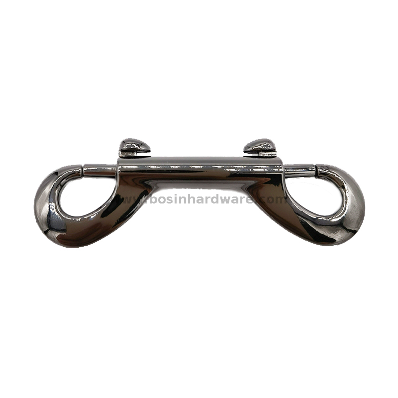 Shiny Gunmetal Double Ended Metal Snap Hook