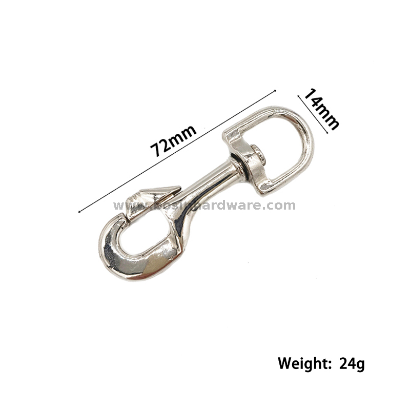 Zamak Bolt Snap Hook for Bag Fittings