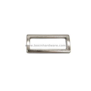 Metal Silver Rectangular Rings for Bag Belt Strap