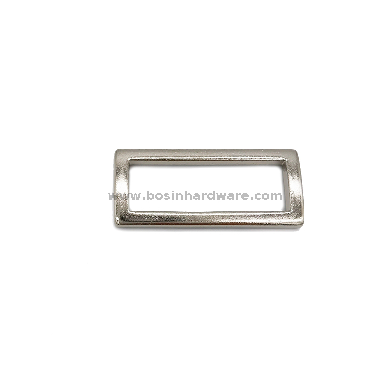 Metal Silver Rectangular Rings for Bag Belt Strap