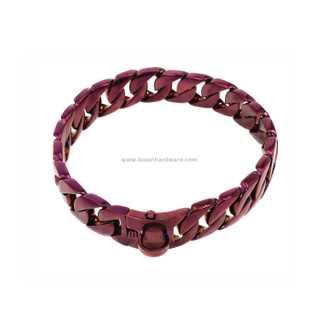 Durable Light Purple Dog Training Cuban Dog Necklace Chain Collar