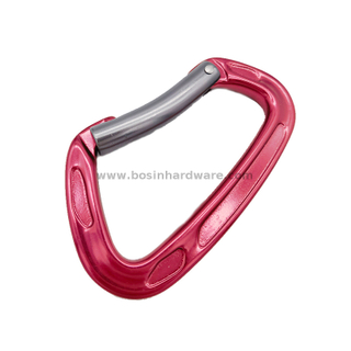 100mm Red Hot Forged Bent Gate Carabiner