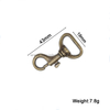 Antique Brass Leather Bag Snap Hooks