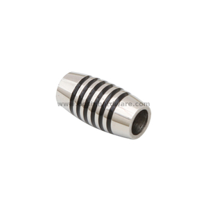 Magnetic Braided Leather Clasps Stainless Steel Jewelry Clasp Connectors