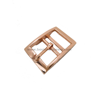 Rosegold Color Double Bar Pin Belt Buckle for Dog Collar