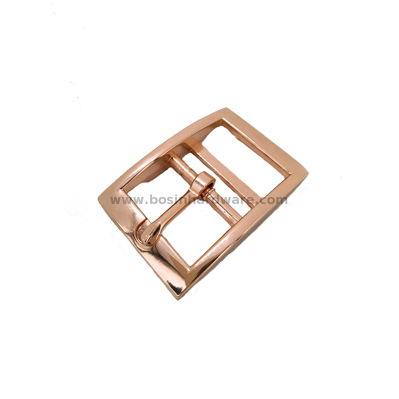 Rosegold Color Double Bar Pin Belt Buckle for Dog Collar