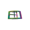 Fashion Rainbow Color Metal Pin Belt Buckle with Double Bar Pin