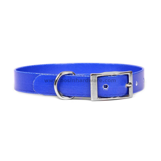 Easy To Clean PVC Coated Waterproof Pet Collar with Pin Buckle