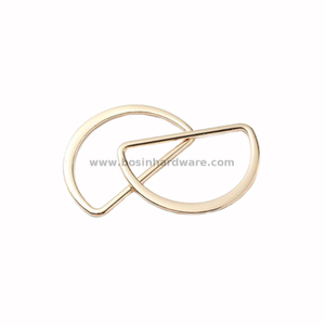 Large Size Buckle Straps Flat D Rings with Narrow Edge
