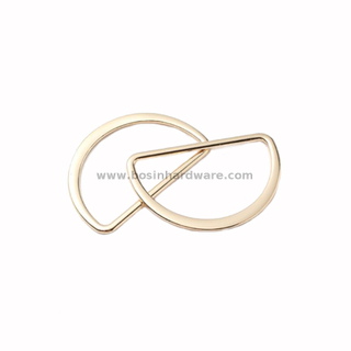 Large Size Buckle Straps Flat D Rings with Narrow Edge