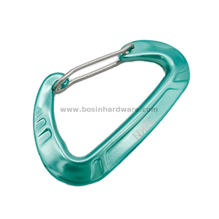 D-shape Easy Open Backpack Hanging Wire Gate Carabiner