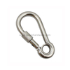 High Quality Screw Lock Carabiner Hook with Eyelet 