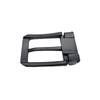  1-1/8 Inch Stylish Rectangle Leather Belts Mens Pin Buckle