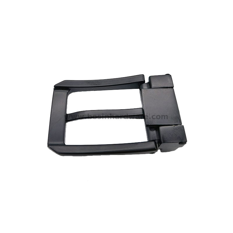  1-1/8 Inch Stylish Rectangle Leather Belts Mens Pin Buckle