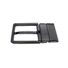 30mm Zinc Alloy Reversible Tail Clip Pin Belt Buckle with Matte Black Color