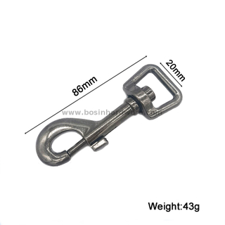 Durable Gunmetal Bolt Snap Hook for Dog Leash