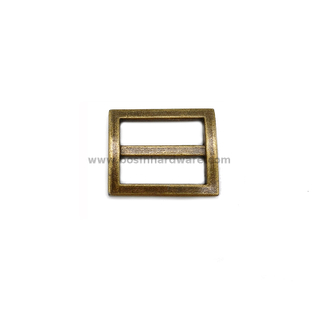 Antique Brass Tri Glide Buckle Square Slider Buckle 