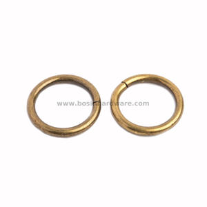 Antique Brass Metal O-rings for Purse Bag Collar Leather Craft