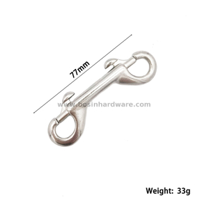 77mm Stainless Steel Double Ended Metal Snap Hook for Diving Accessories